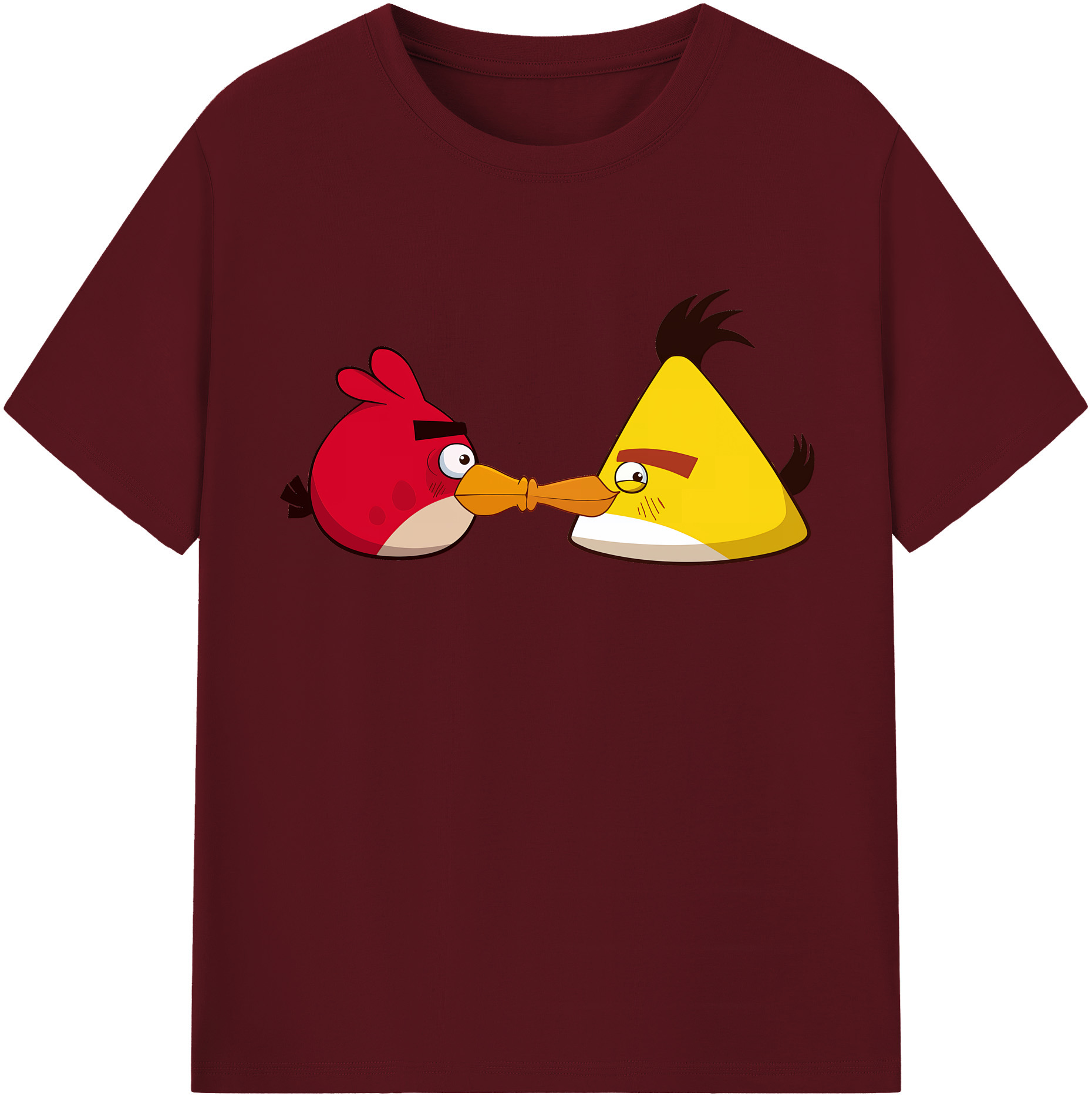 （画像用） Angry Birds アングリーバード 綿100％半袖Tシャツ（フロントプリント）